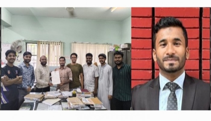 ডাকসু নির্বাচনে সম্পাদক পদে মনোনয়নপত্র সংগ্রহ করলেন দাউদকান্দির হাসিব রানা ডাকসু নির্বাচনে সম্পাদক পদে মনোনয়নপত্র সংগ্রহ করলেন দাউদকান্দির হাসিব রানা