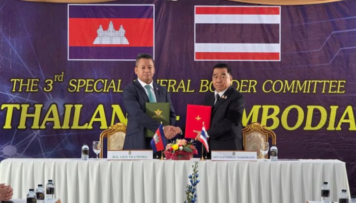 থাইল্যান্ড-কম্বোডিয়া সীমান্তে যুদ্ধবিরতি